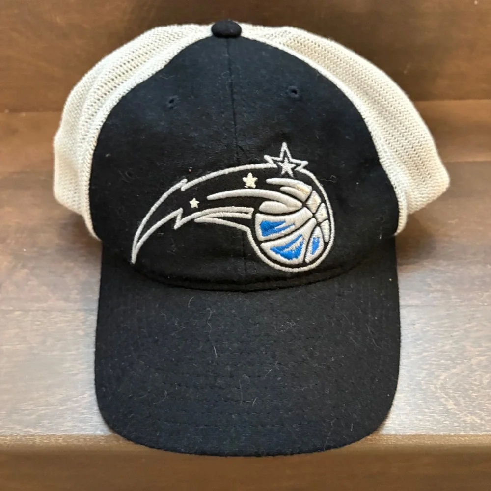Mitchell &‎ Ness Orlando Magic Snapback Hat Signed OSFA Black Trucker Cap NBA